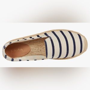 Soludos Navy Striped Espadrille